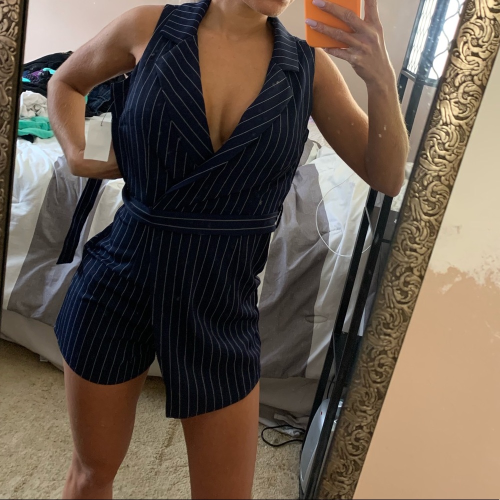Navy blue romper